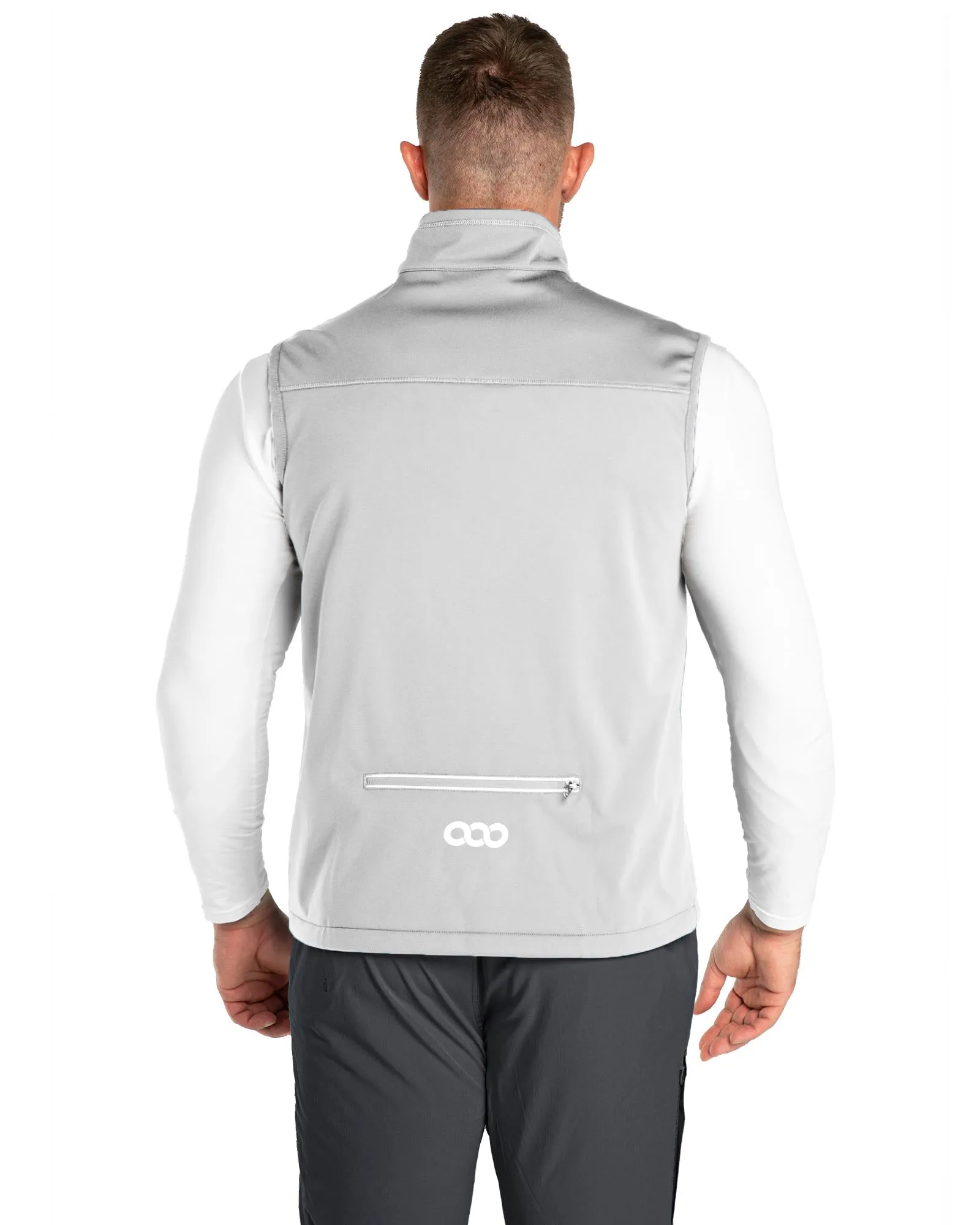 0.88lbs 10000mm Waterproof 10000 Level Breathable Men's Windproof Vest Outerwear with 6 Pockets Reoflective Design