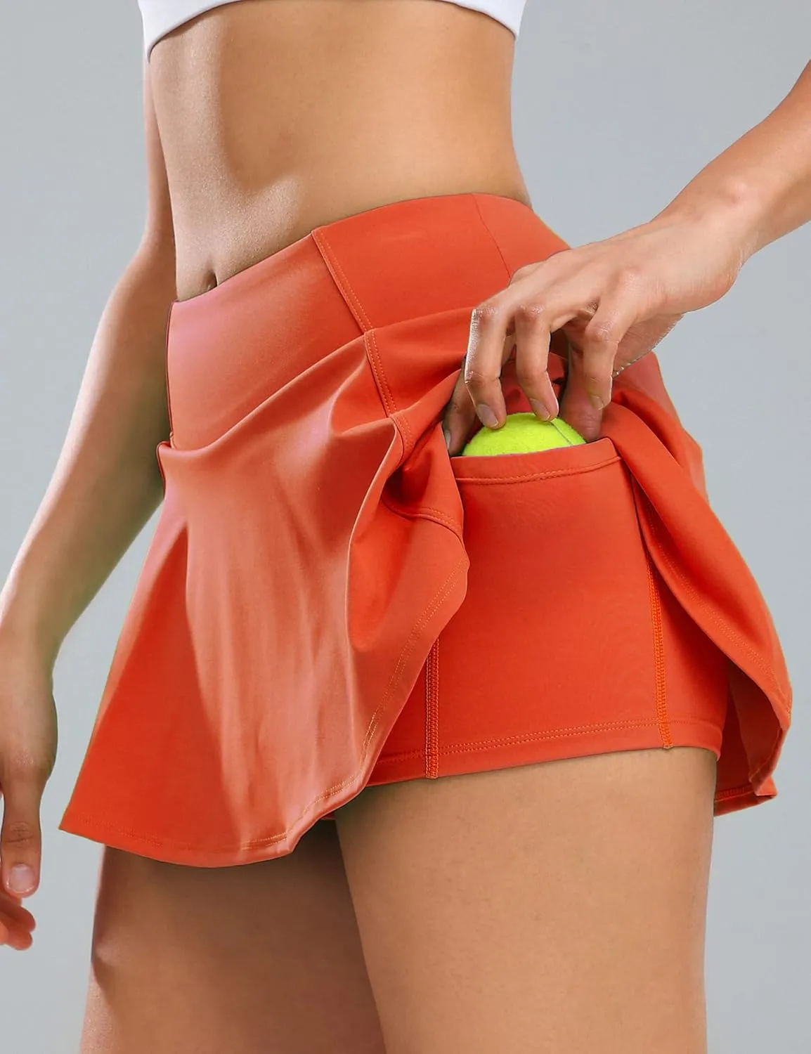 1a1a Womens Tennis Golf Skirts with Shorts Pockets High Waisted Sports Athletic Skorts Skirt