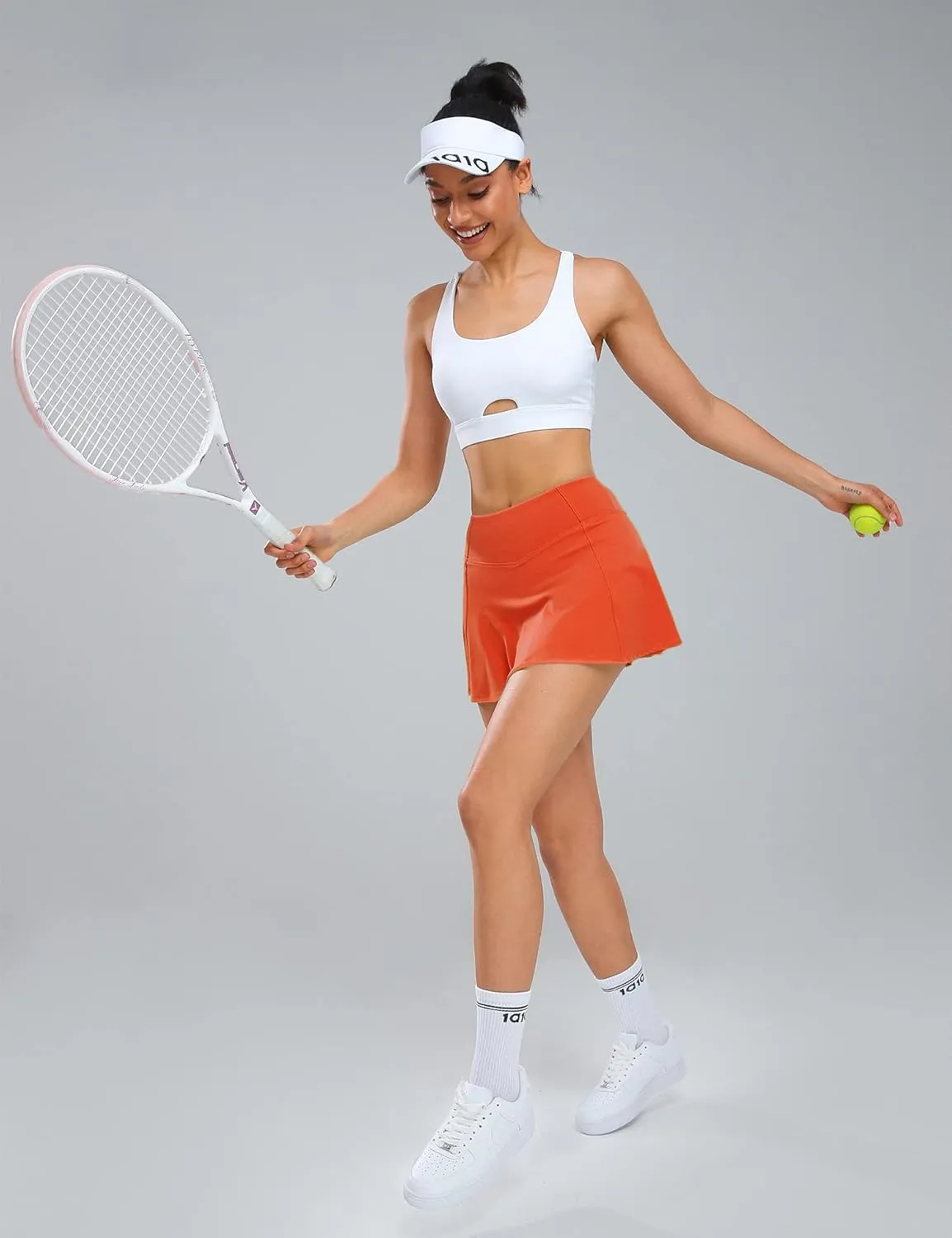 1a1a Womens Tennis Golf Skirts with Shorts Pockets High Waisted Sports Athletic Skorts Skirt