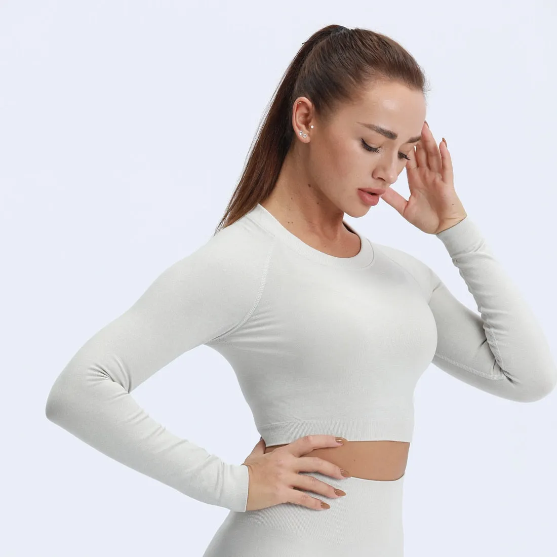 Acting Basic Cropped Seamless Top