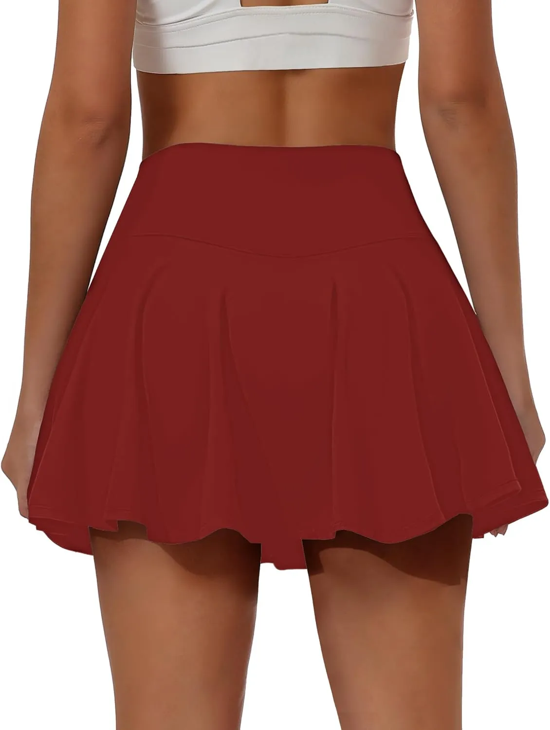 Buauty Women's Tennis Skirt Pleated Golf Skirts with Pockets Shorts Athletic Skort for Pickleball Sports Outfits