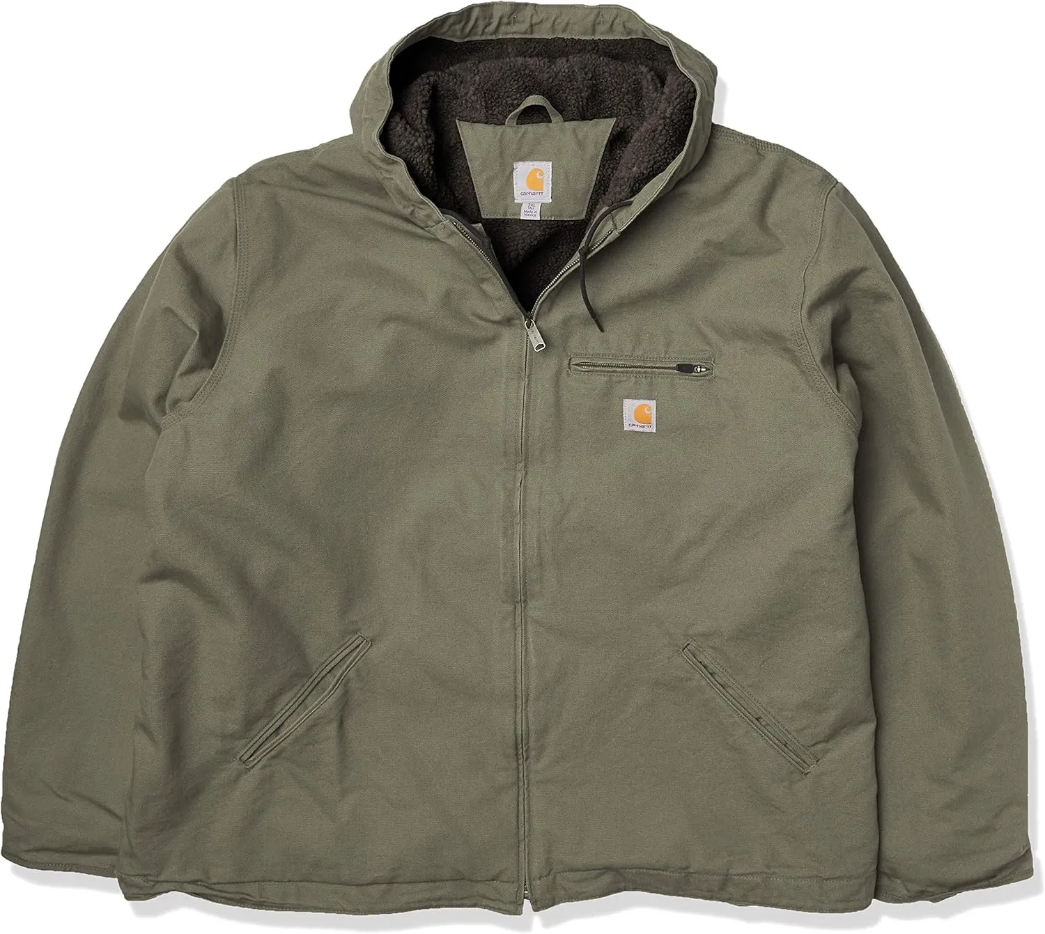 Carhartt Men's 104392 Washed Duck Jacket - Sherpa Lined