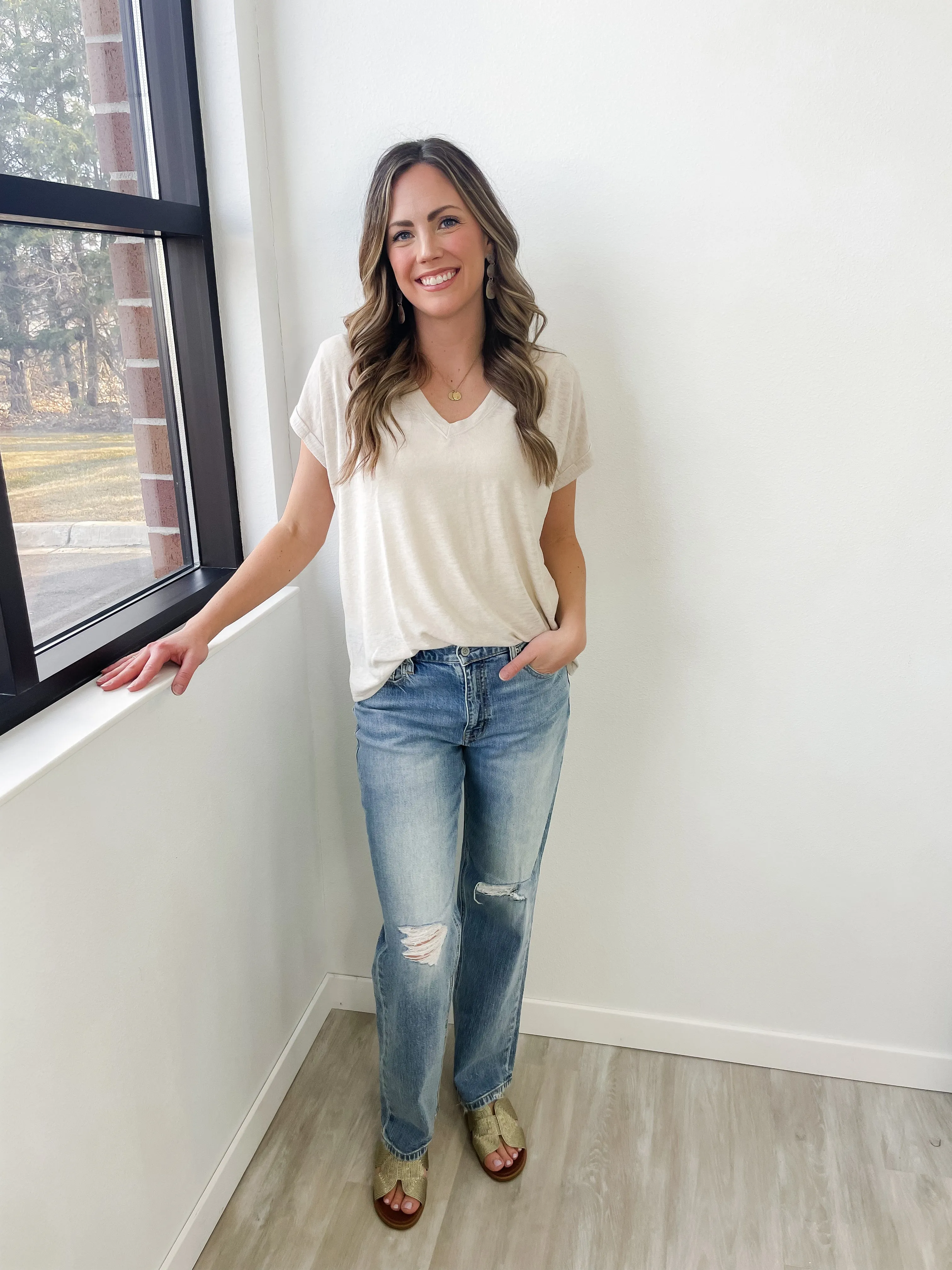 Codi HR Dad Jeans by EUNINA