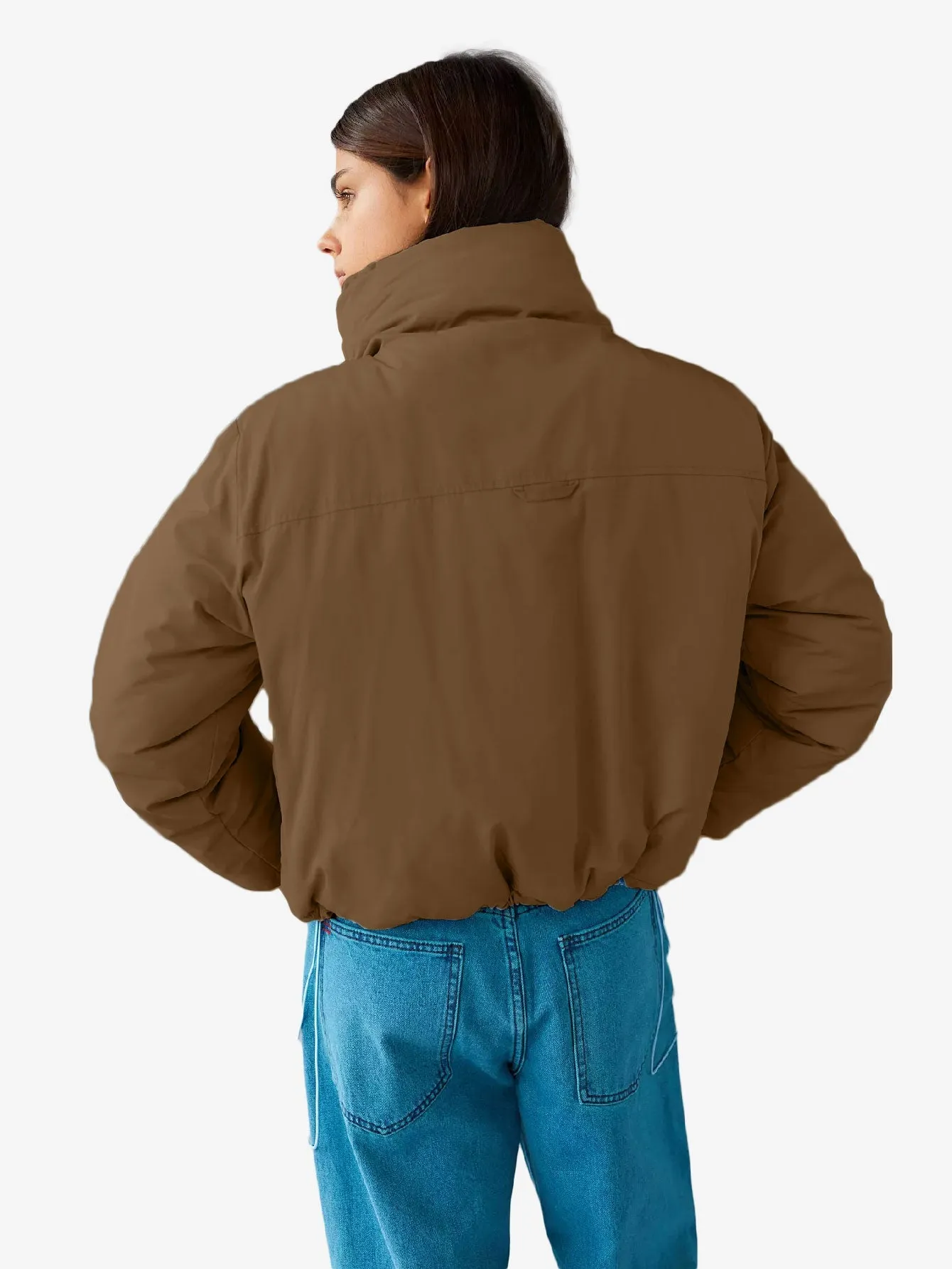 Cozy Lightweight Funnel Neck Puffer Jacket