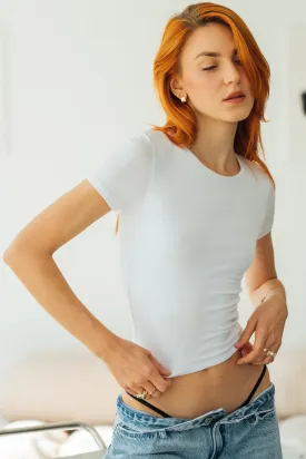 ESSENTIAL SOFT BABY TEE - WHITE
