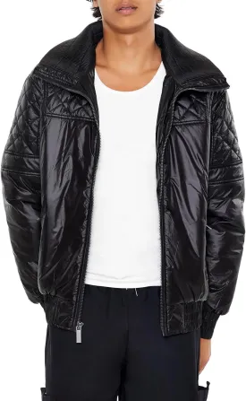 Forever 21 Men's Quilted Bomber Jacket