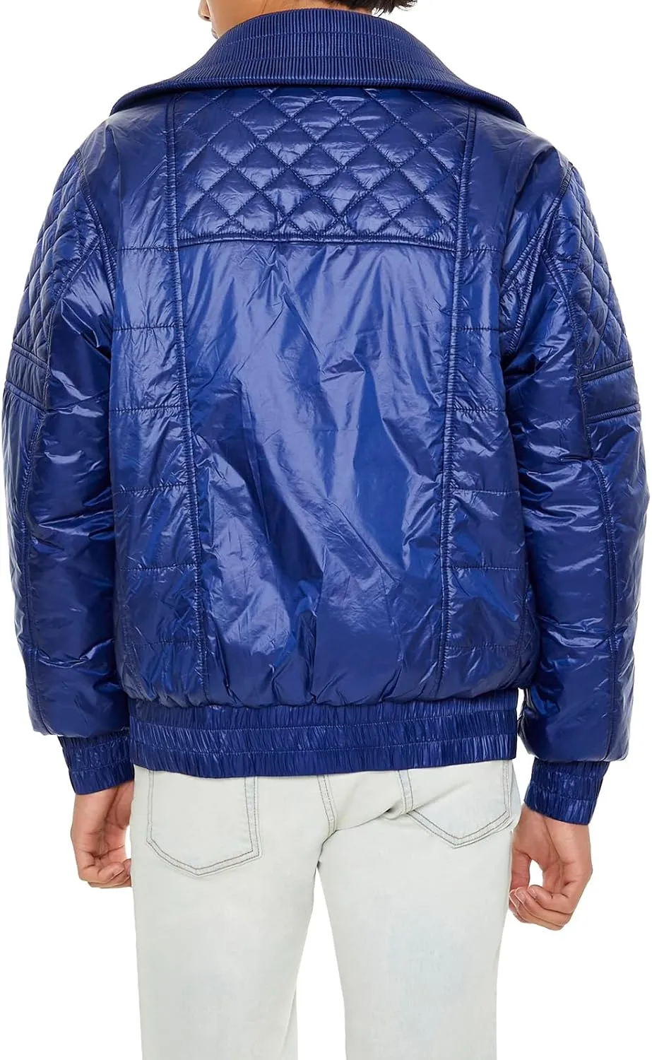 Forever 21 Men's Quilted Bomber Jacket
