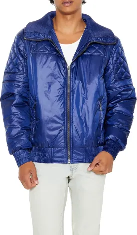 Forever 21 Men's Quilted Bomber Jacket