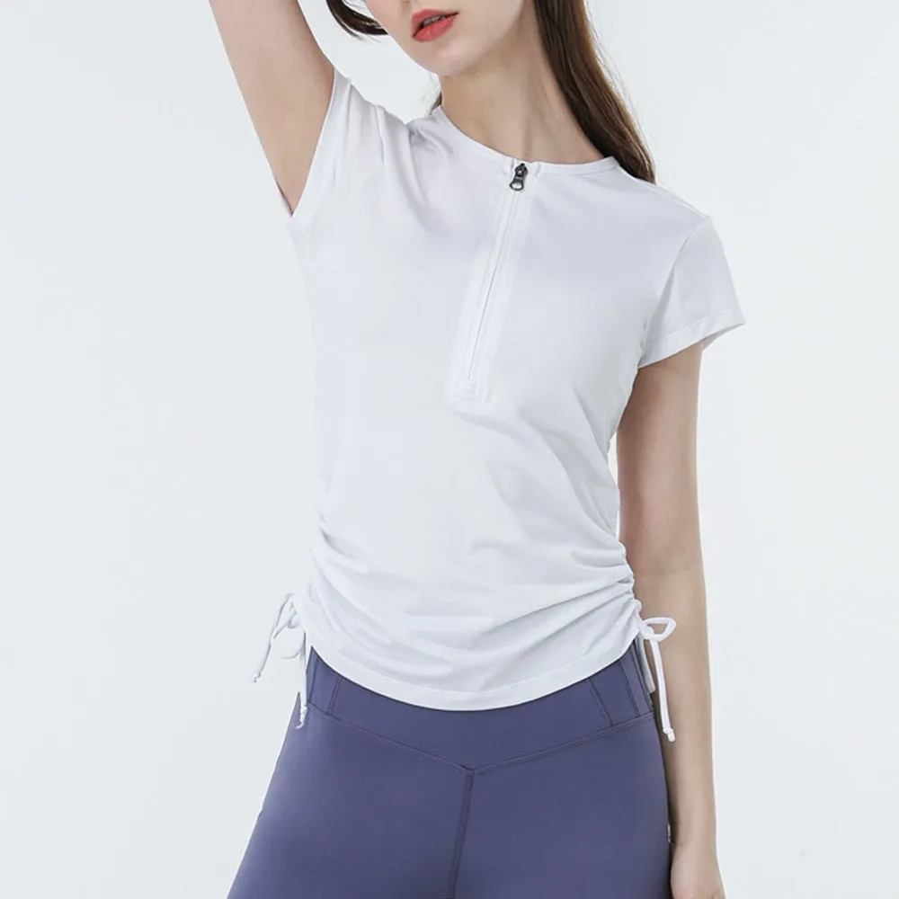 Front Zip Yoga Top