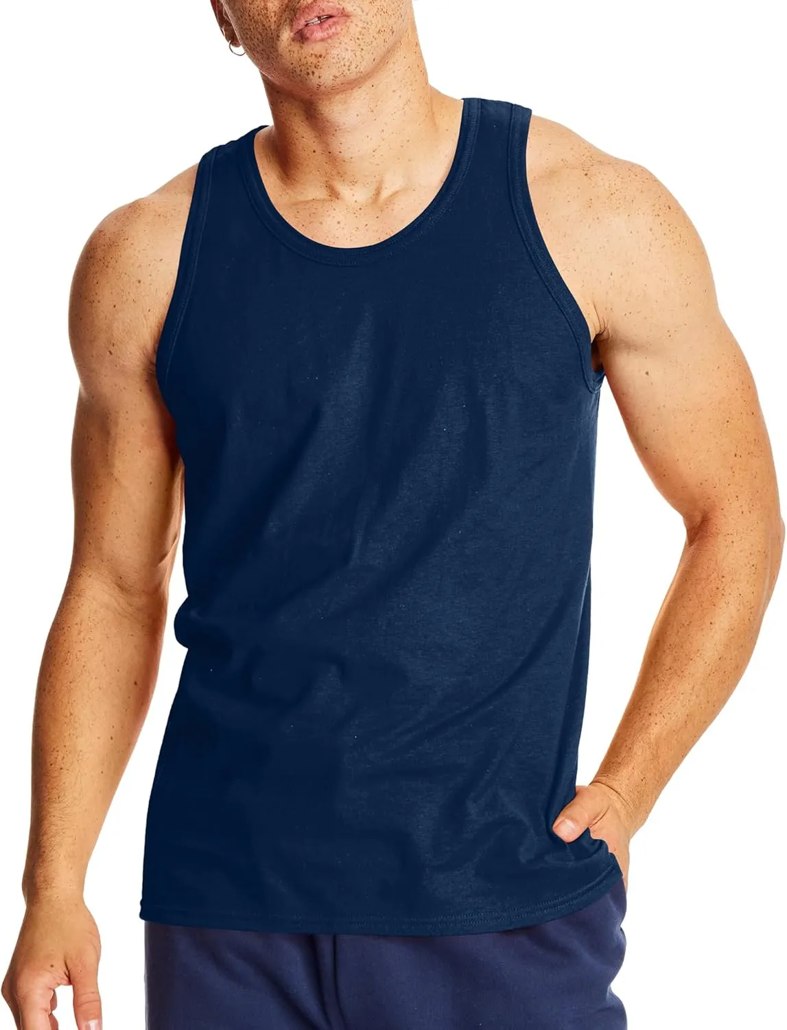 Hanes Mens Performance Tank, X-Temp Moisture-Wicking Tank Top, Solid Colors, 2-Pack