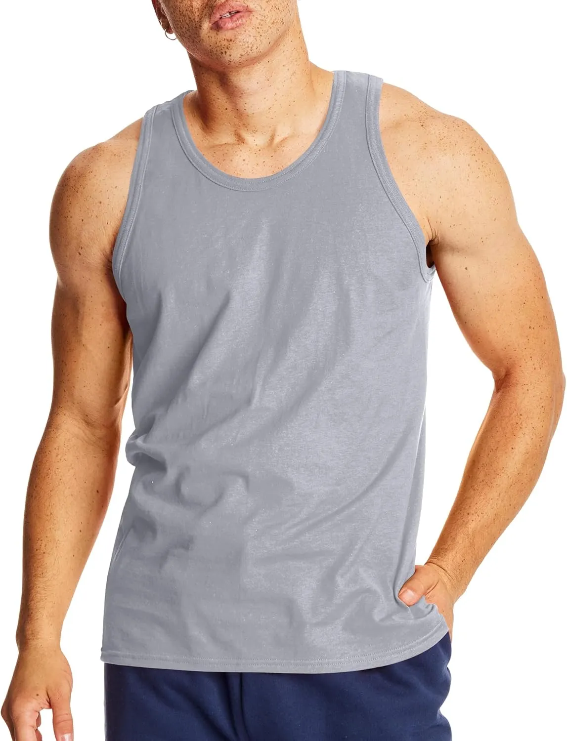 Hanes Mens Performance Tank, X-Temp Moisture-Wicking Tank Top, Solid Colors, 2-Pack