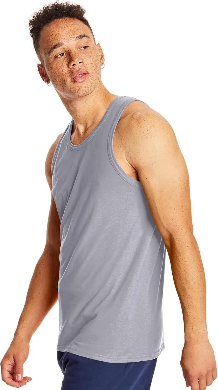 Hanes Mens Performance Tank, X-Temp Moisture-Wicking Tank Top, Solid Colors, 2-Pack