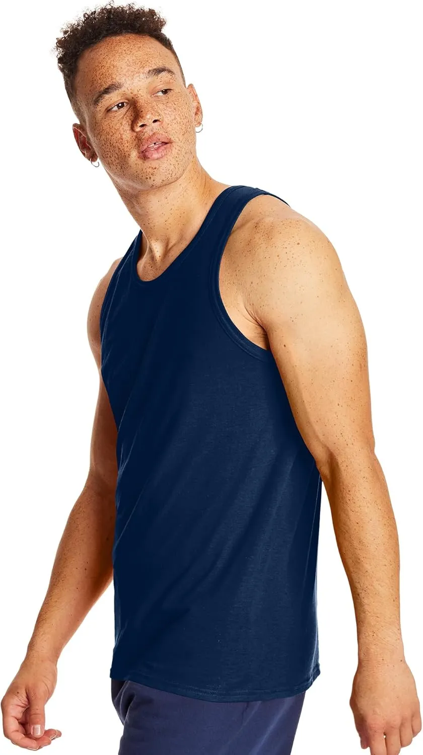 Hanes Mens Performance Tank, X-Temp Moisture-Wicking Tank Top, Solid Colors, 2-Pack