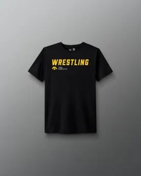 Iowa Hawkeyes Wrestling Slanted Youth T-Shirt