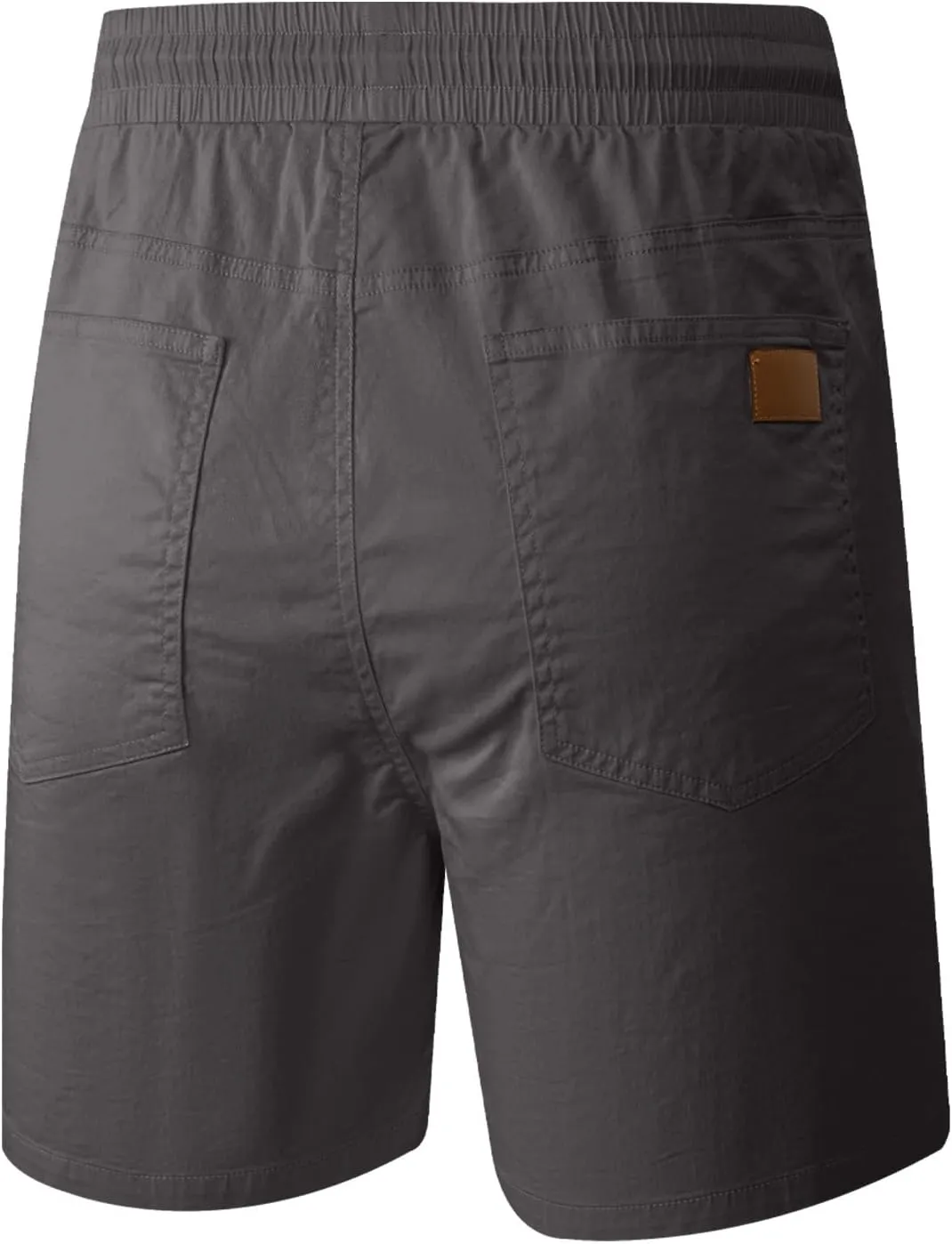 JMIERR Mens Casual Shorts - Cotton Drawstring Summer Beach Stretch Twill Chino Golf Shorts with Pockets