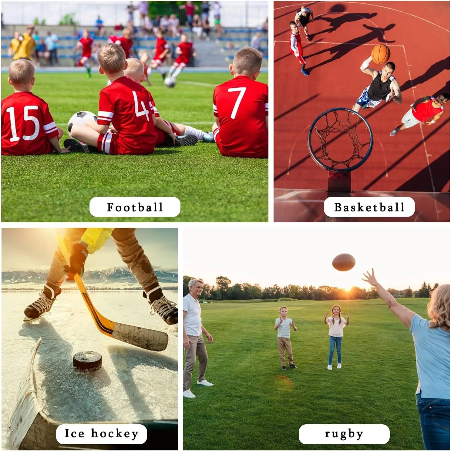 LANBAOSI Youth Boys Compression Leggings Athletic Pants Base Layer Football Workout Tight