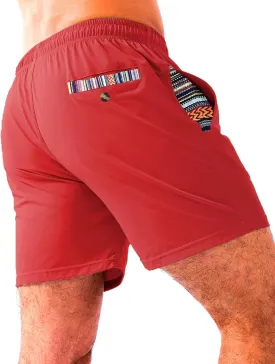 Loopory Mens Casual Shorts-Drawstring Summer Beach Stretch Twill Golf Shorts-Anti-Wrinkle Fabric-5"&7"