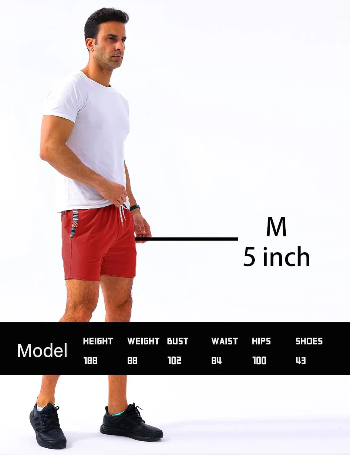Loopory Mens Casual Shorts-Drawstring Summer Beach Stretch Twill Golf Shorts-Anti-Wrinkle Fabric-5"&7"