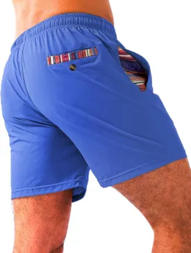 Loopory Mens Casual Shorts-Drawstring Summer Beach Stretch Twill Golf Shorts-Anti-Wrinkle Fabric-5"&7"