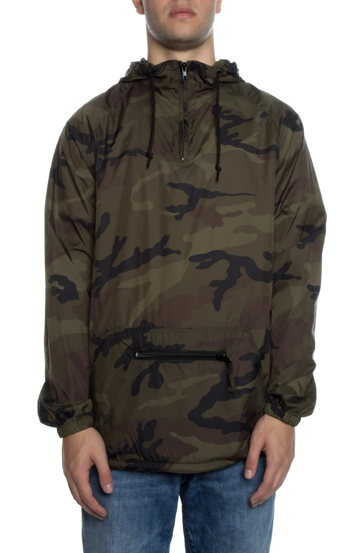 Packable Anorak Pullover Nylon Shell Camo