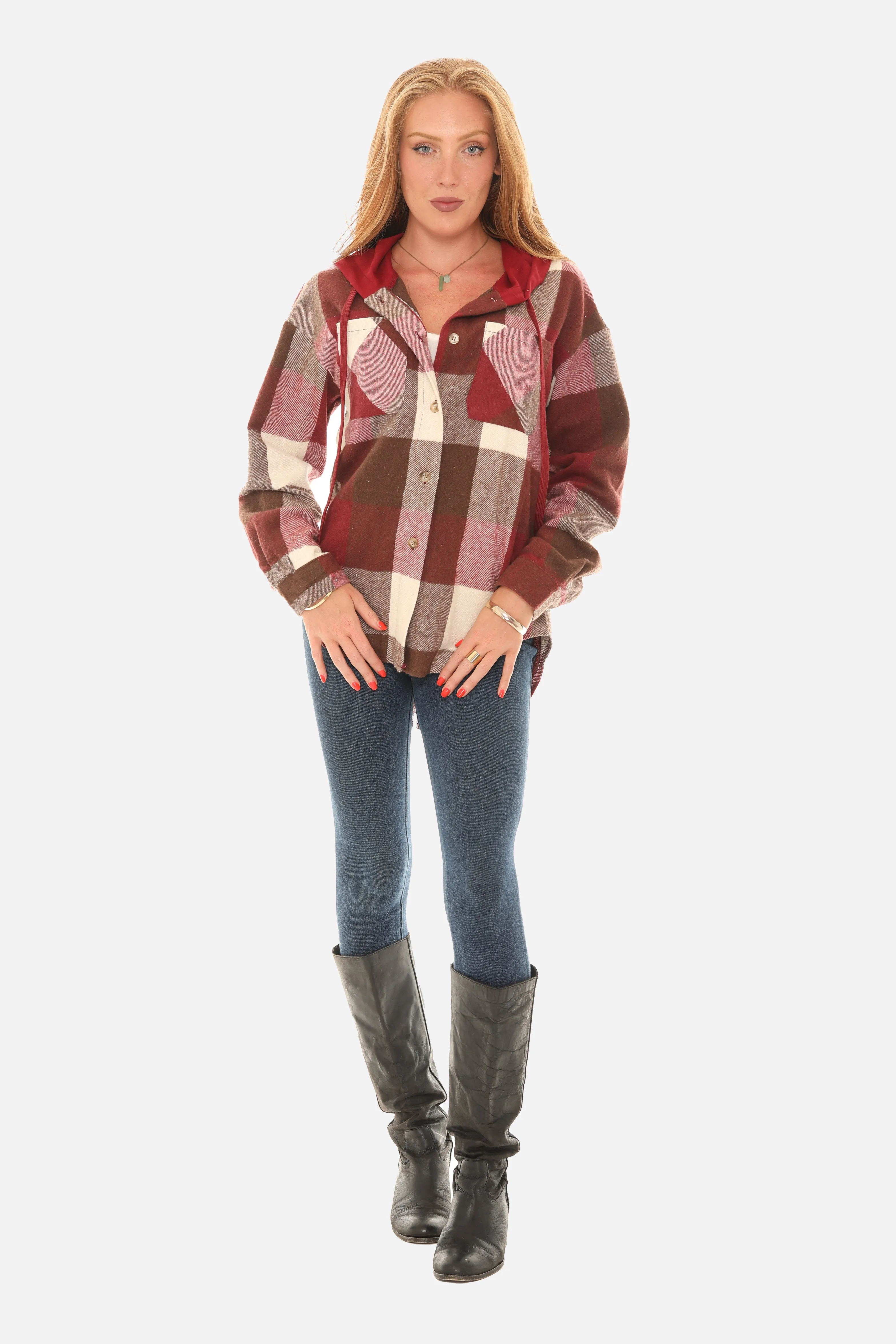Plaid Hoodie Jacket