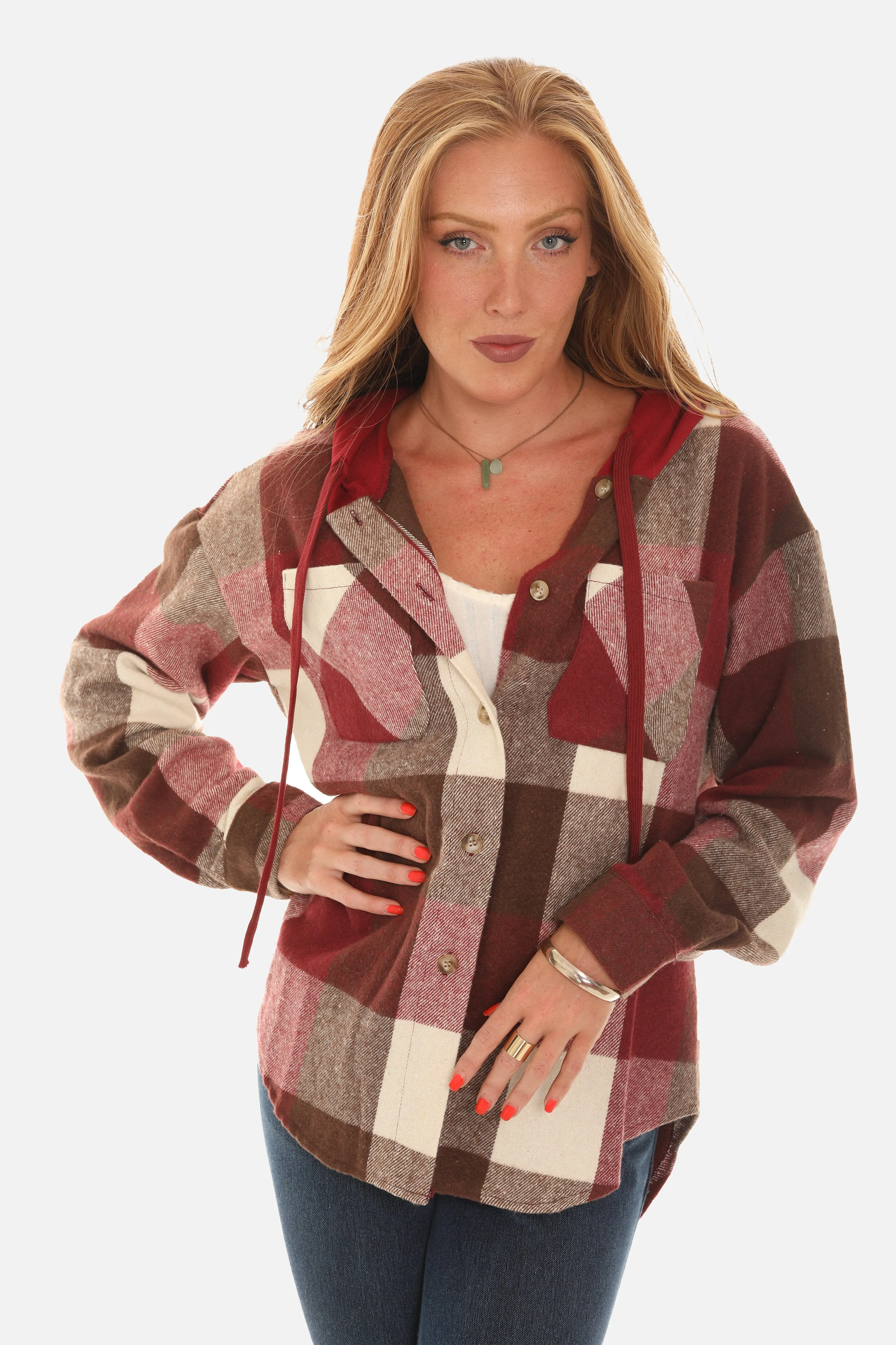 Plaid Hoodie Jacket