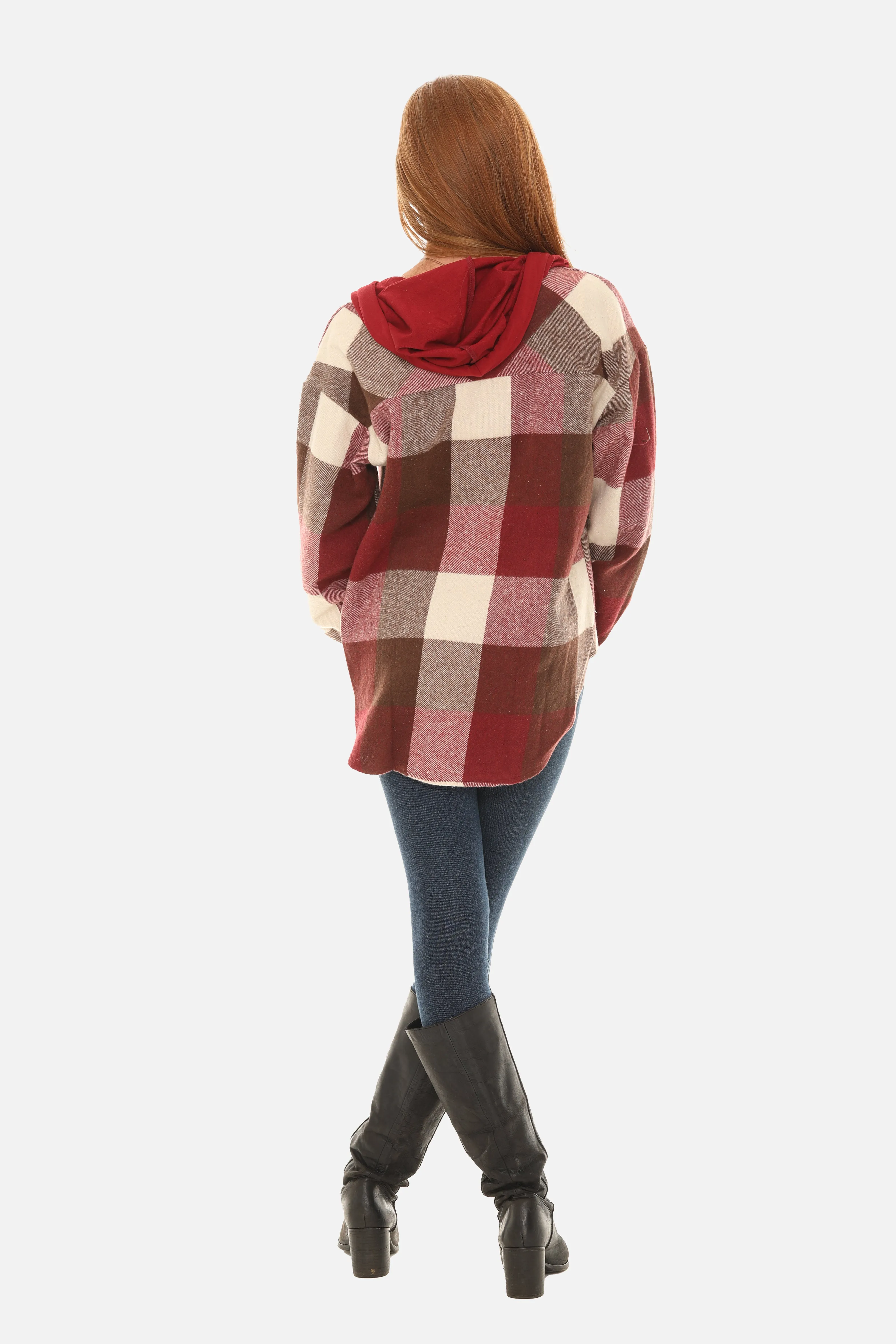 Plaid Hoodie Jacket