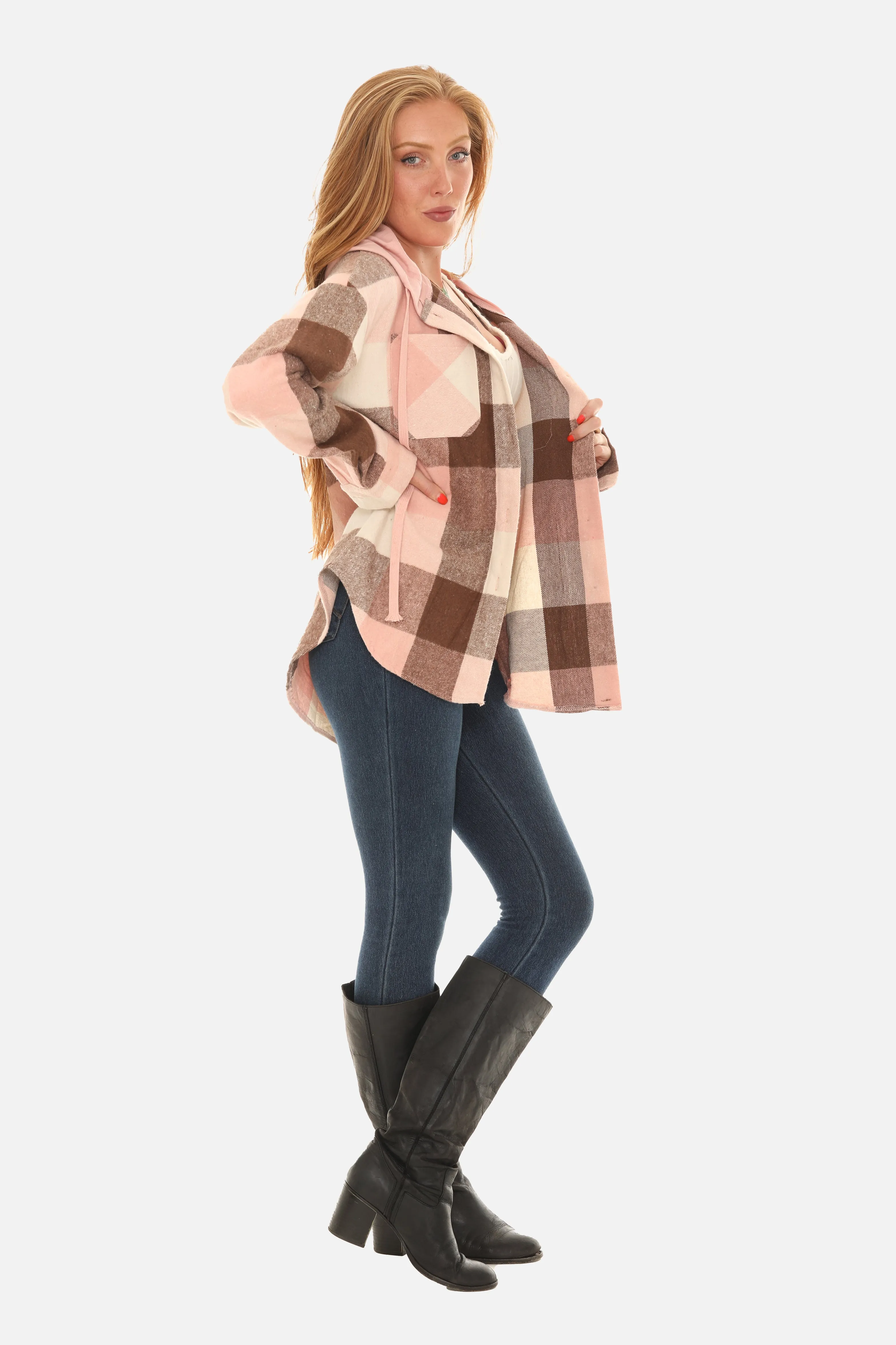 Plaid Hoodie Jacket