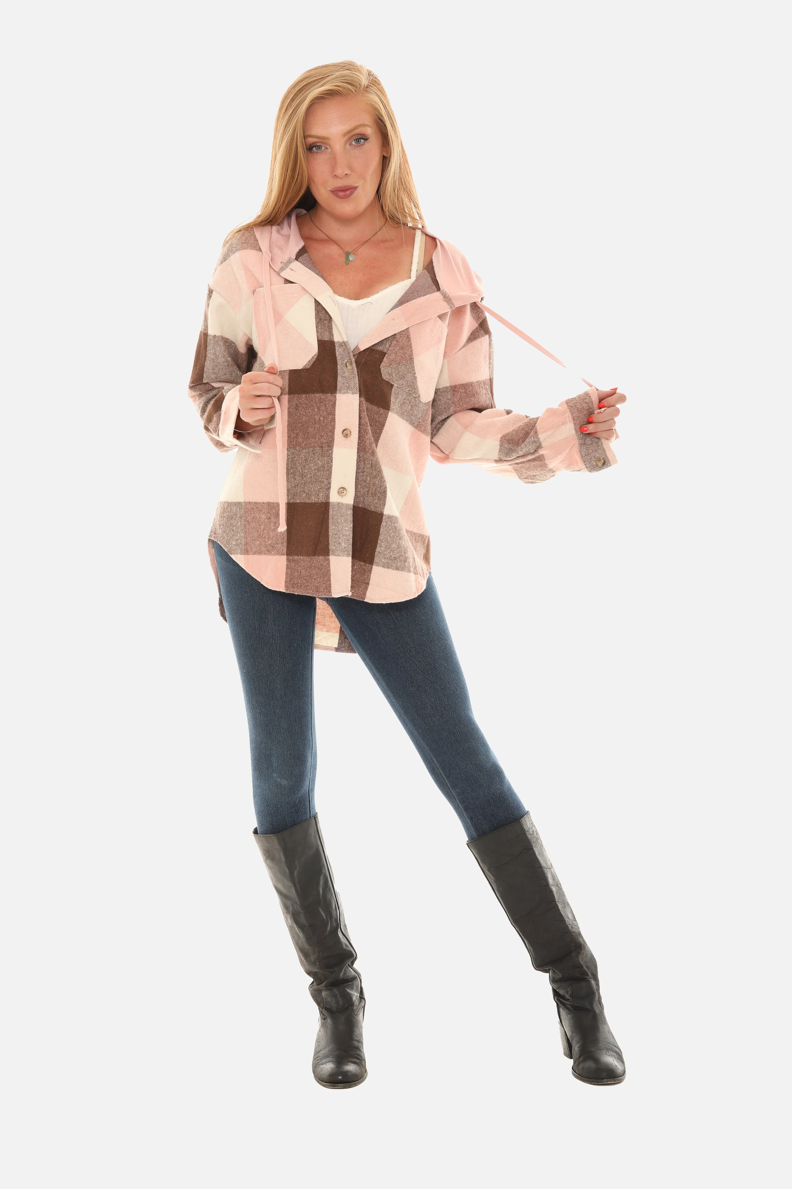 Plaid Hoodie Jacket