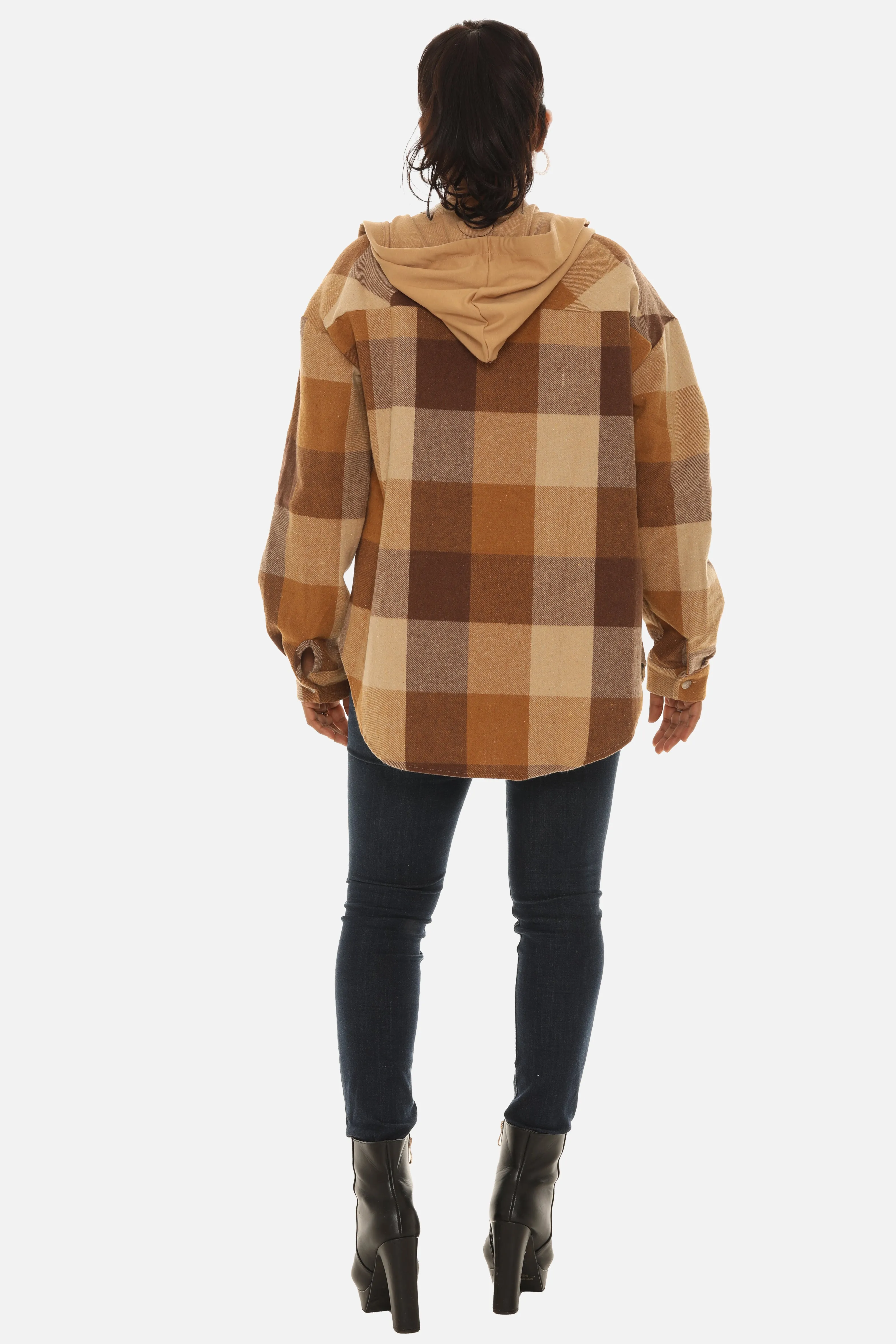 Plaid Hoodie Jacket