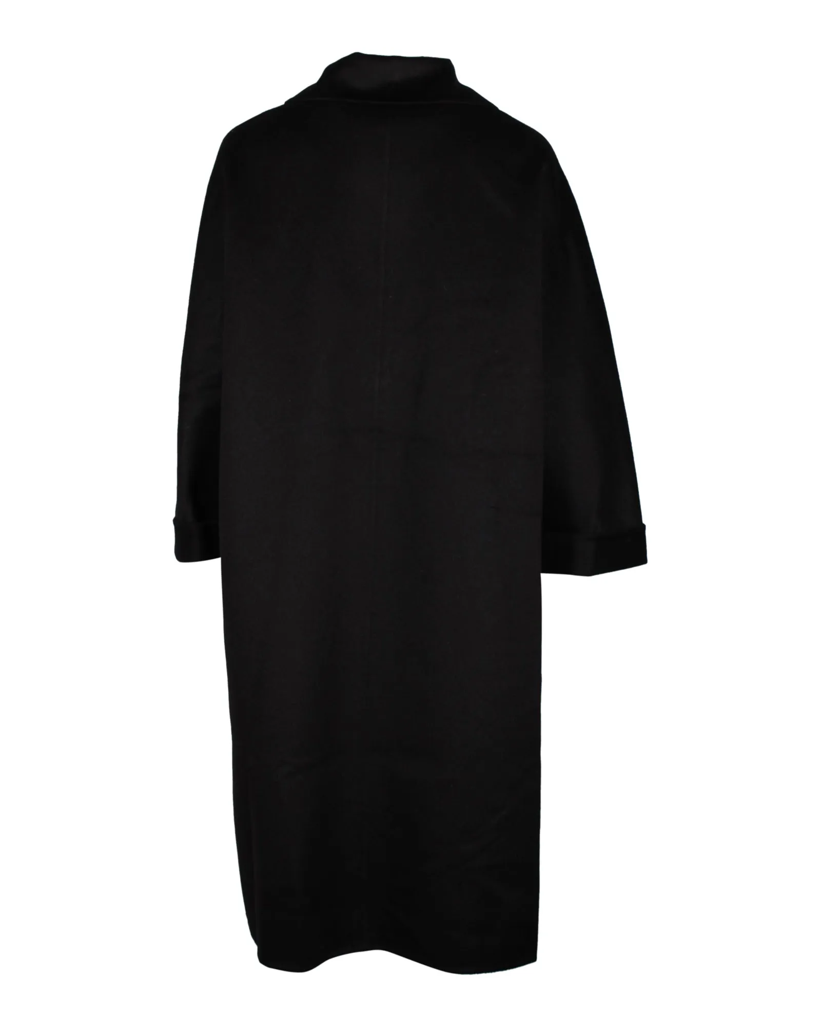 Prada Long Coat in Black Wool