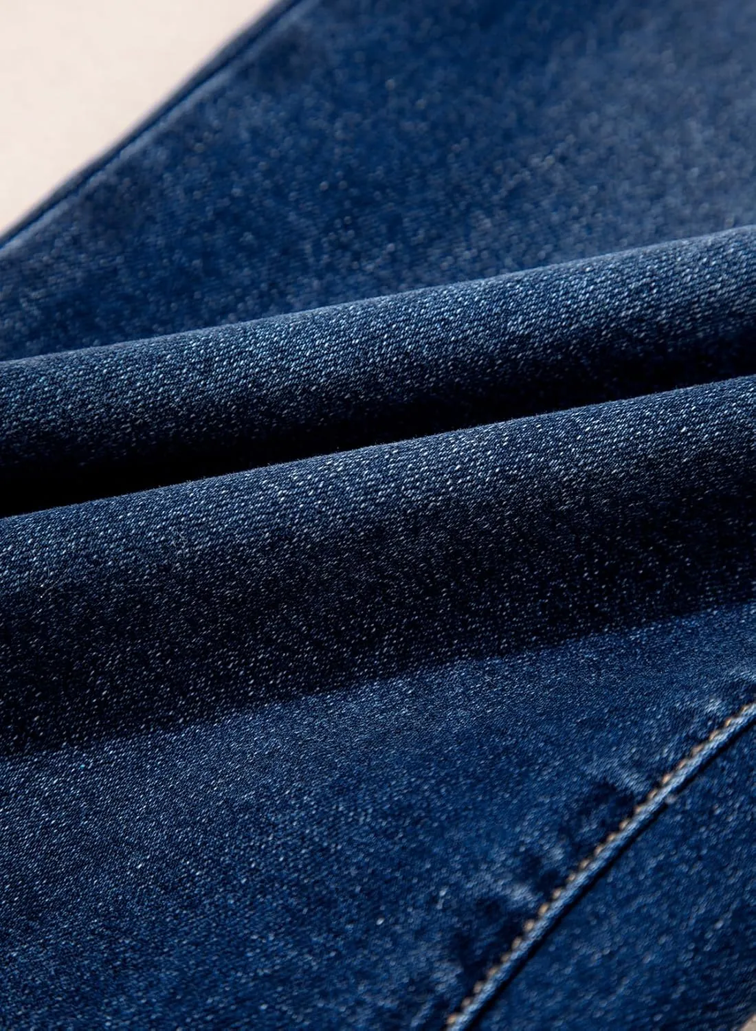 Sidefeel Women's Wide Leg Jeans High Waisted Stretchy Baggy Raw Hem Crossover Button Denim Pants
