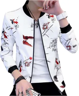 Spring Autumn Bomber Hooded Jacket Men Casual Slim Patchwork Windbreaker Jacket Male Outwear Zipper Thin