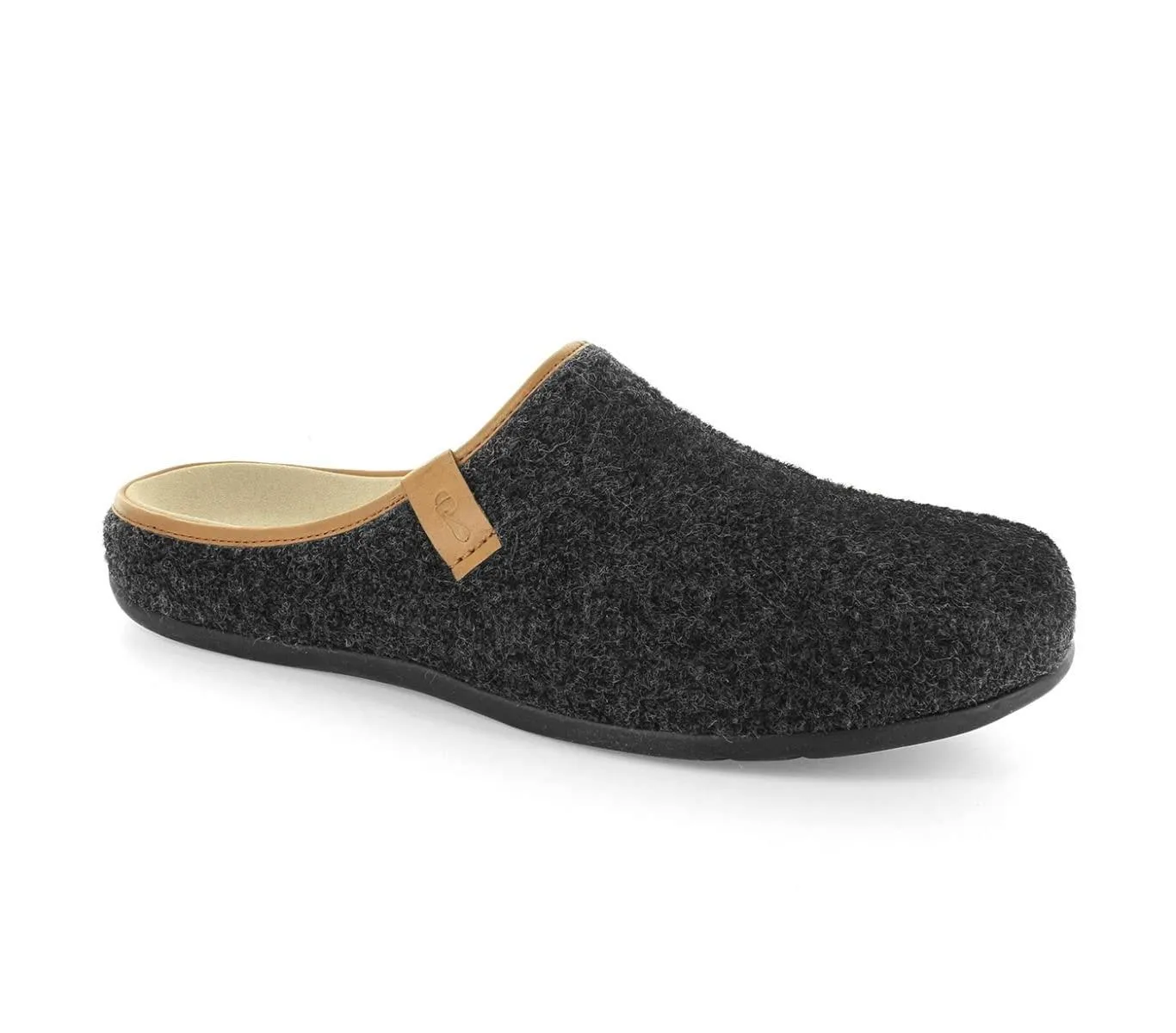 Strive Men's Cologne Dark Grey Size 11 Wool Mule Orthotic Slipper
