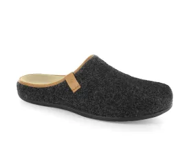 Strive Men's Cologne Dark Grey Size 11 Wool Mule Orthotic Slipper