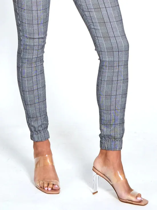 Wesley Check Joggers - Grey Check