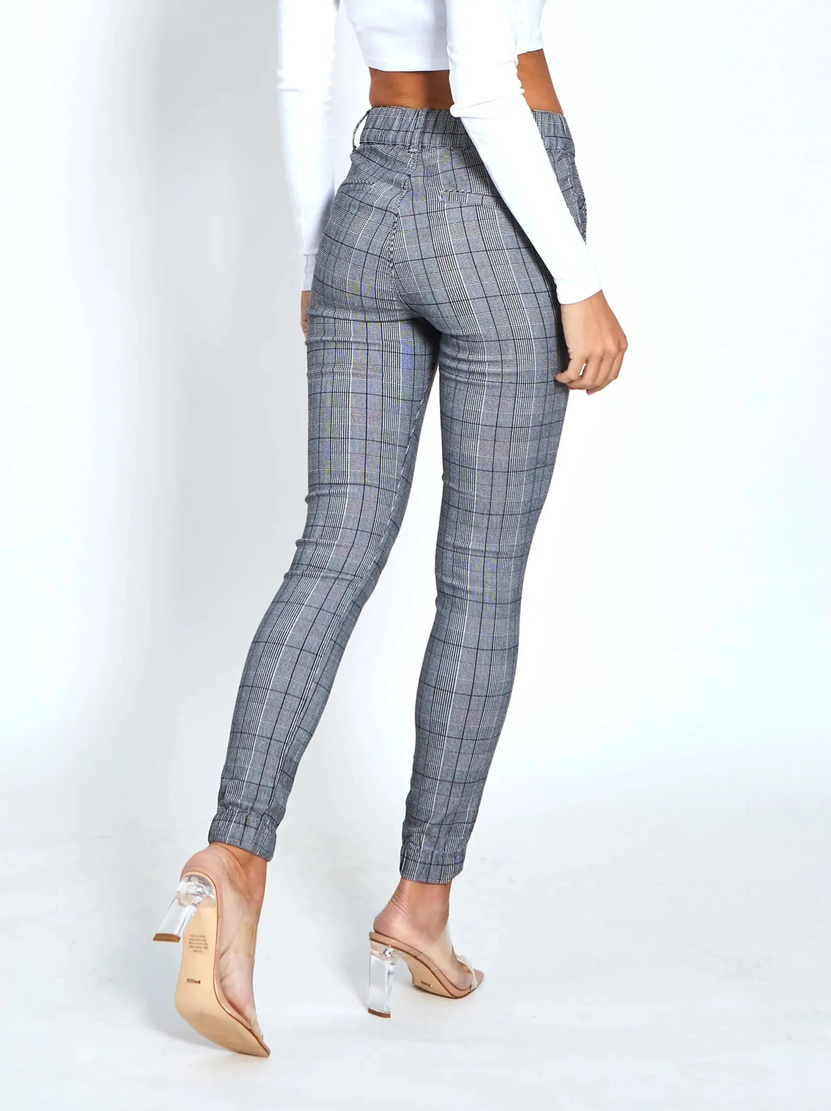 Wesley Check Joggers - Grey Check
