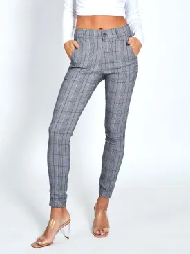 Wesley Check Joggers - Grey Check