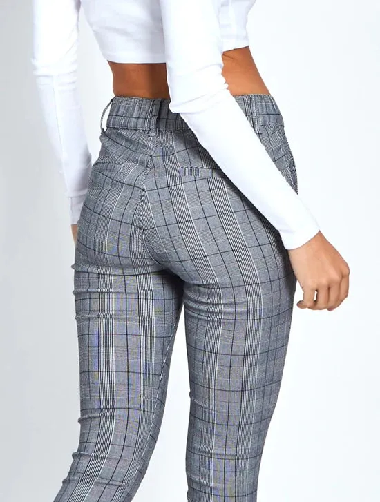 Wesley Check Joggers - Grey Check