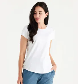 Women's Bamboo Current Tee - Heathe Bright White