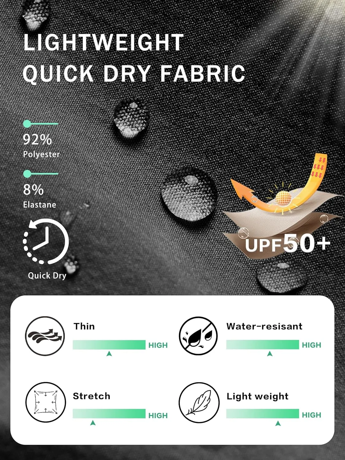 Women's Cargo Capris Hiking Pants Lightweight Quick Dry Summer Travel Athletic Outdoor Elastic Waist Loose Casual