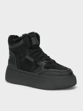 Womens "EIMEAR" Casual FauxFur  Trainers