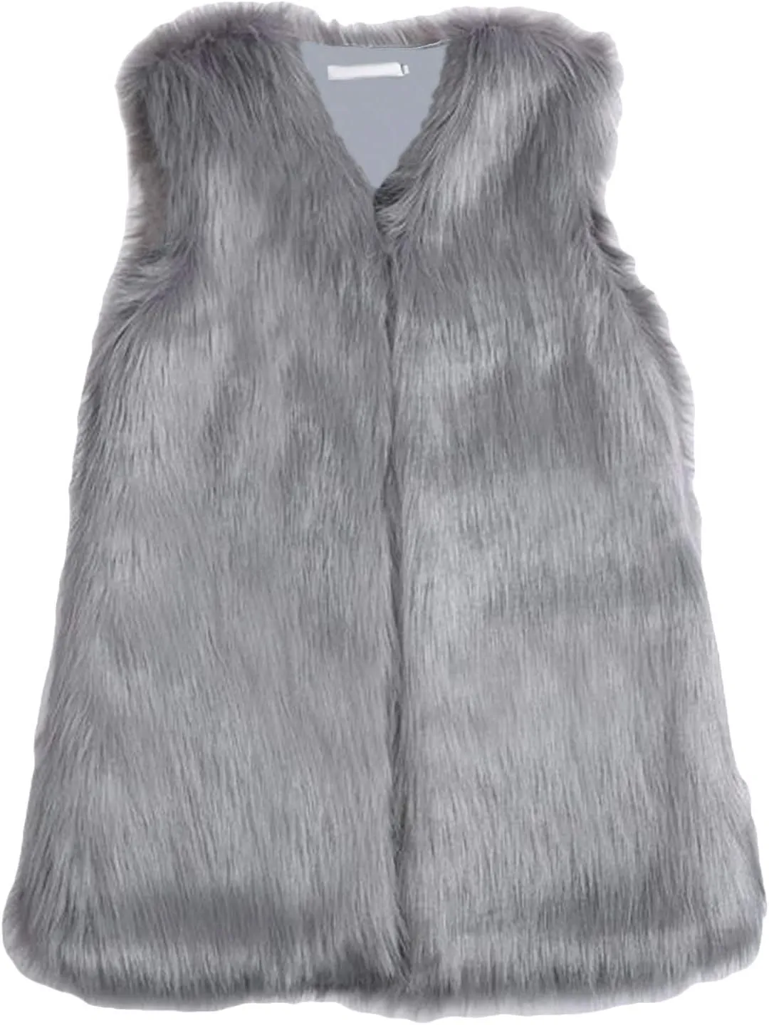 Youhan Women's Faux Fur Vest Coat Sleeveless Jacket
